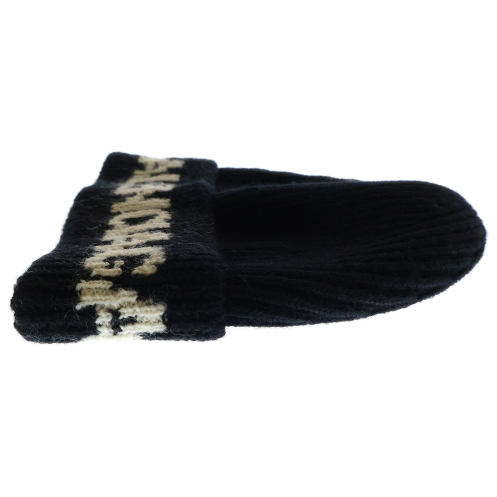 BALENCIAGA(バレンシアガ) 21AW Black Logo Jacquard Beanie ロゴ ジャガード ビーニー ニット帽 ブラック 675327 T1615