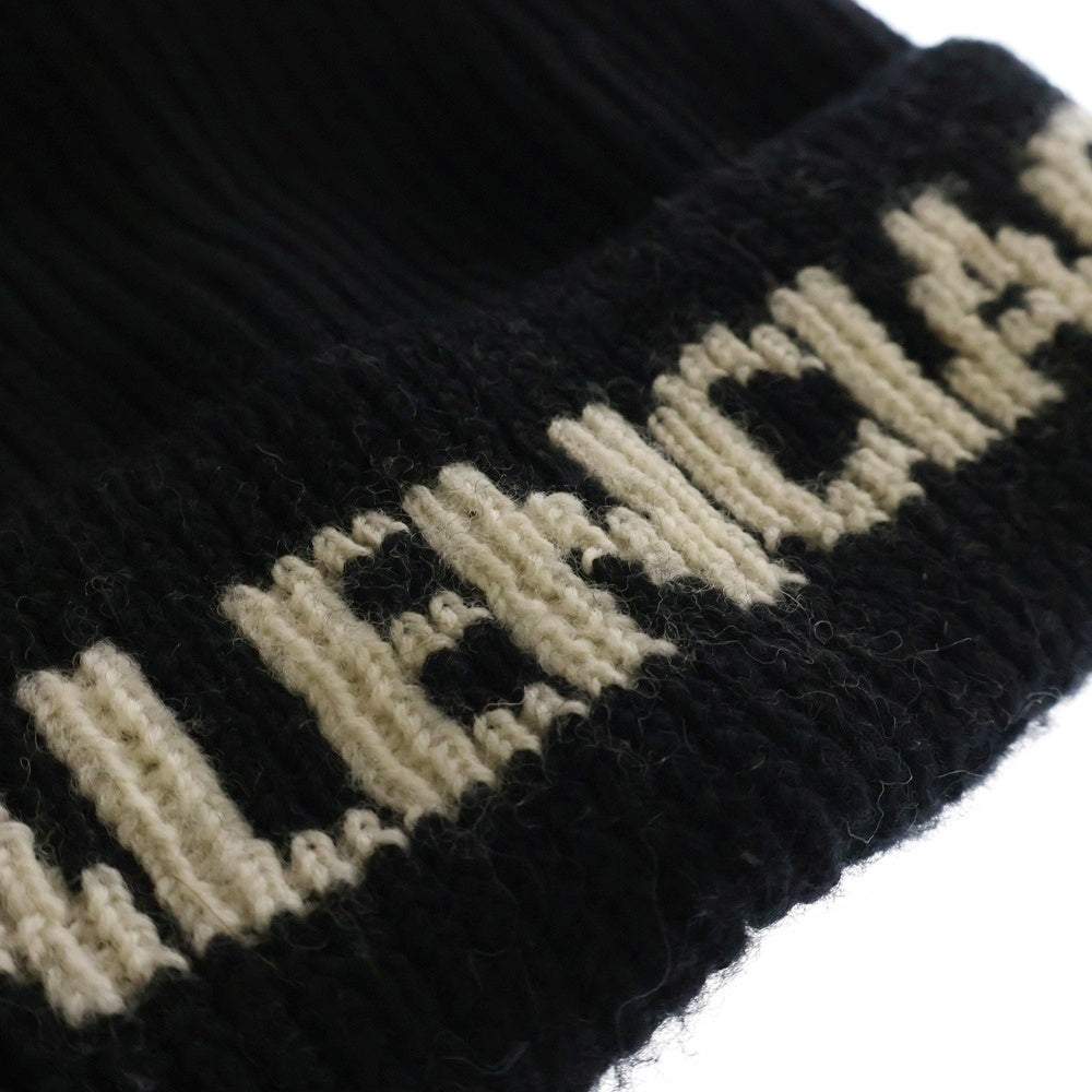 BALENCIAGA(バレンシアガ) 21AW Black Logo Jacquard Beanie ロゴ ジャガード ビーニー ニット帽 ブラック 675327 T1615