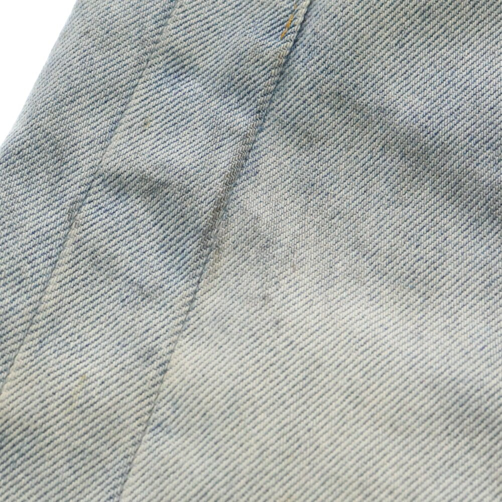 VETEMENTS(ヴェトモン) ダメージ加工 ワイドレッグ ジーンズデニムパンツ ブルー UE54PA240N