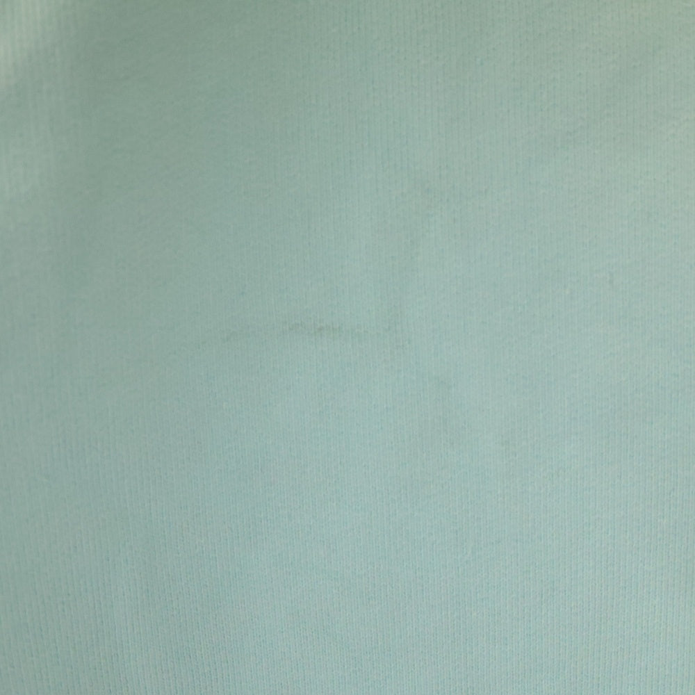 THE WORLD IS YOURS(ザ ワールド イズ ユアーズ) Logo Patch Polo Sweatshirt ロゴパッチ ポロ スウェット長袖シャツ ブルー