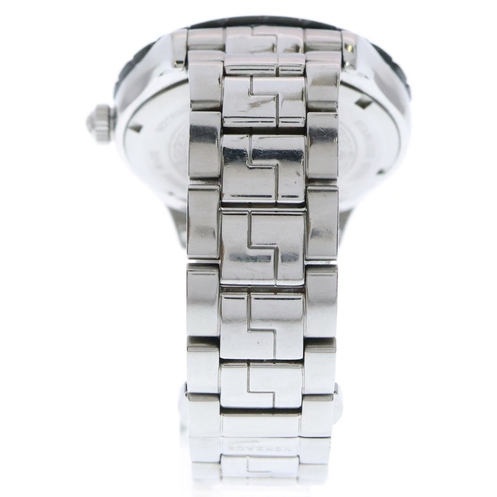 VERSACE(ヴェルサーチ) HELLENYIUM GMT ヘレニウム クォーツ 黒文字盤 腕時計 ウォッチ VE1100219