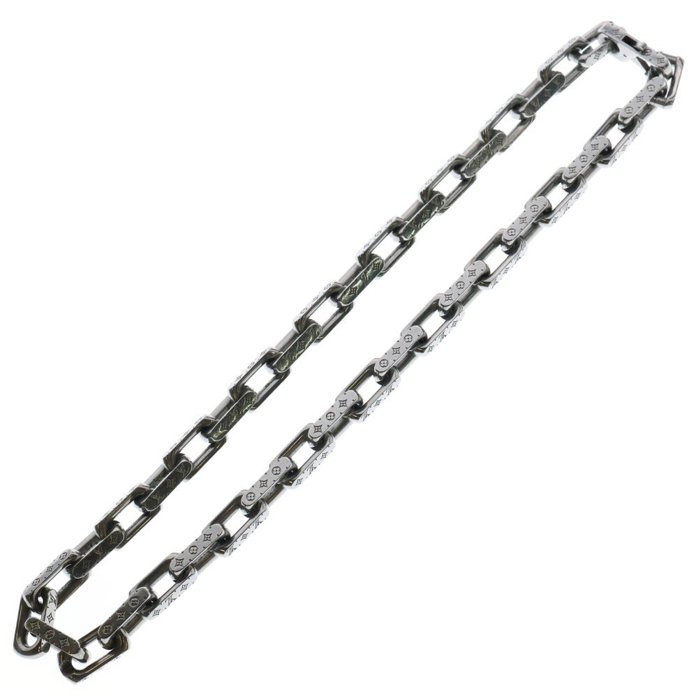 LOUIS VUITTON(ルイヴィトン) COLLIER MONOGRAM CHAIN NECKLACE M00307 モノグラムコリエチェーンネックレス シルバー