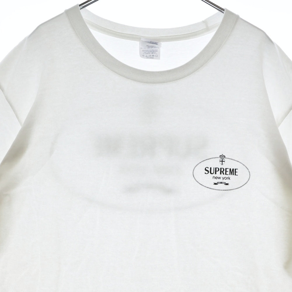 SUPREME(シュプリーム) 24AW CREST TEE クレストロゴプリント クルーネック半袖Tシャツカットソー ホワイト