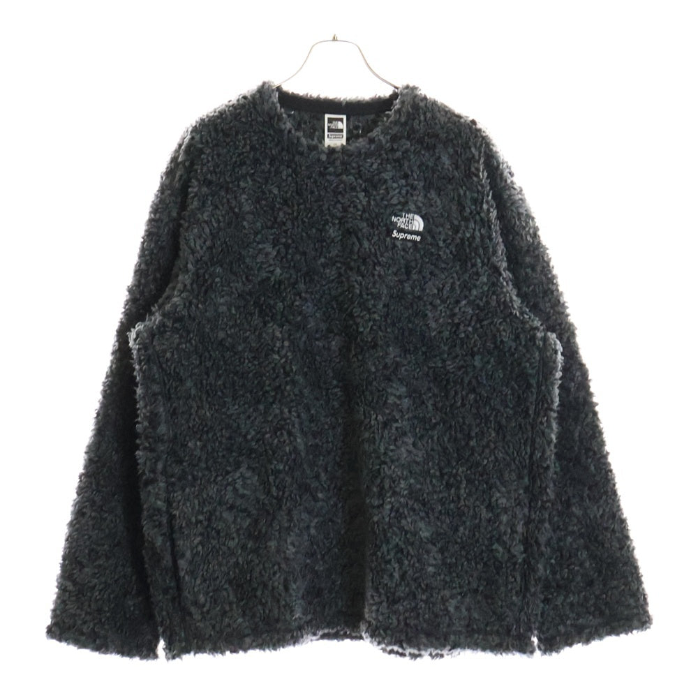 SUPREME(シュプリーム) 23SS ×THE NORTH FACE High Pile Fleece Pullover NT023071I ×ザノースフェイス ハイパイル フリース プルオーバー ニット グレー