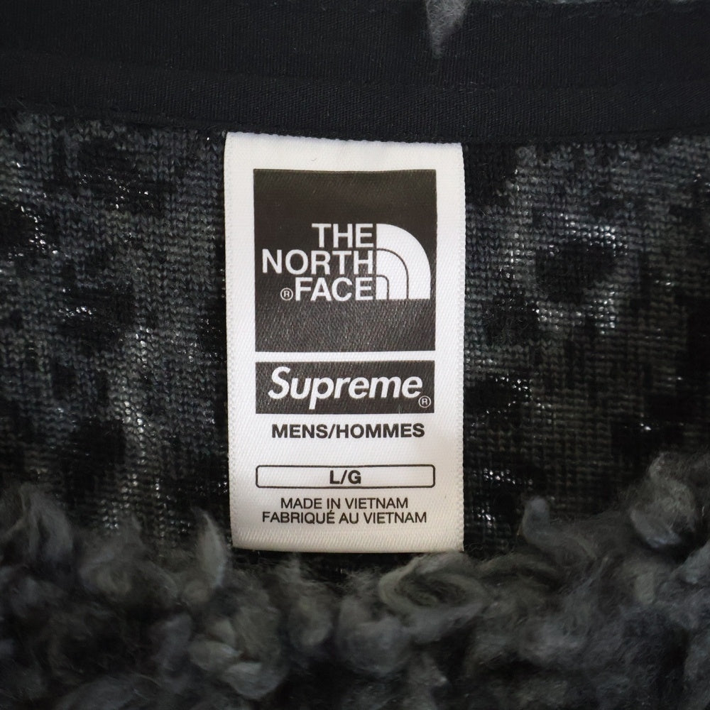 SUPREME(シュプリーム) 23SS ×THE NORTH FACE High Pile Fleece Pullover NT023071I ×ザノースフェイス ハイパイル フリース プルオーバー ニット グレー
