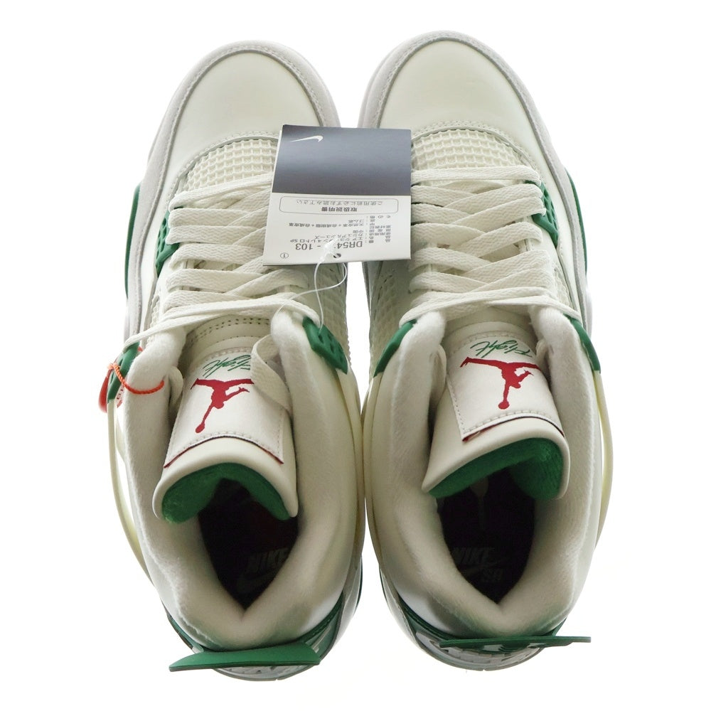 NIKE SB(ナイキエスビー) AIR JORDAN 4 RETRO SP Pine Green DR5415-103 エアジョーダン レトロ パイングリーン ハイカットスニーカー シューズ ホワイト/グリーン US9.5/27.5cm