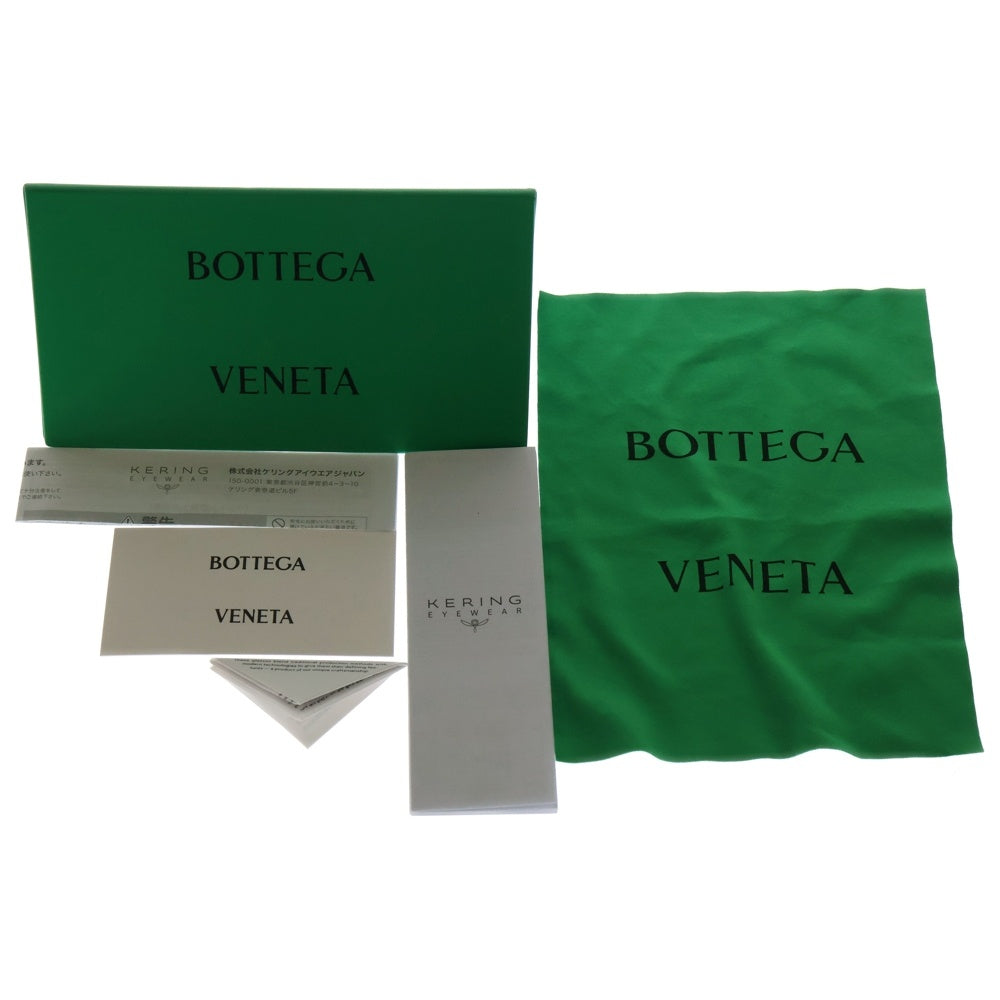 BOTTEGA VENETA(ボッテガヴェネタ) ワイドフレーム クリアサングラス アイウェア ブルー 48□19‐135 BVBV1136S