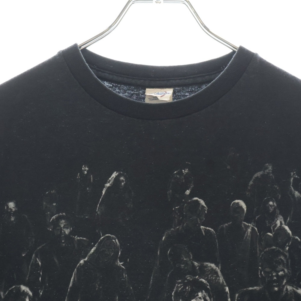 VINTAGE(ヴィンテージ) 00s THE WALKING DEAD S/S TEE ザウォーキングデッド 片面プリント DELTAタグ クルーネック半袖Tシャツカットソー ブラック