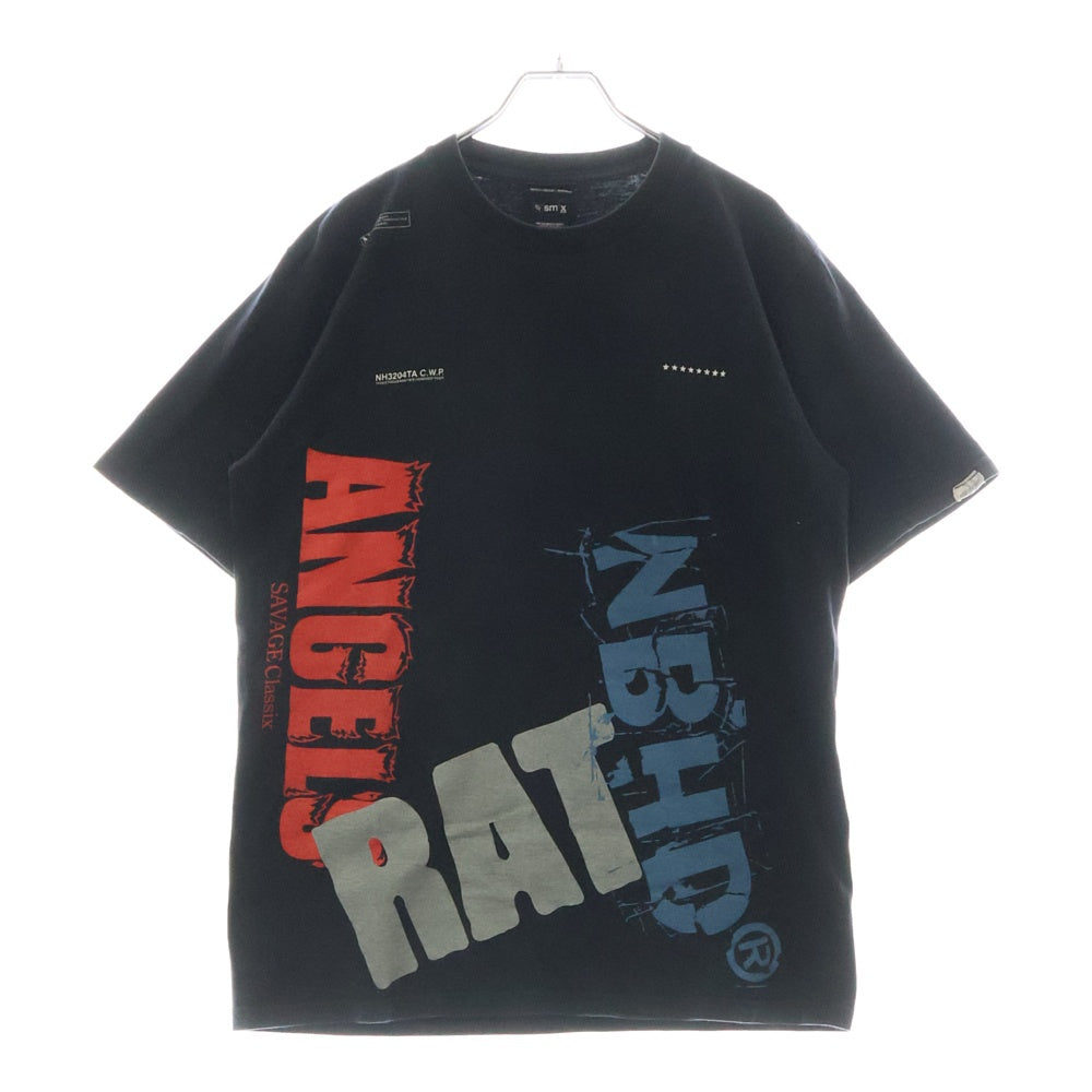 NEIGHBORHOOD(ネイバーフッド) フロントロゴプリント半袖カットソー 半袖Tシャツ ブラック