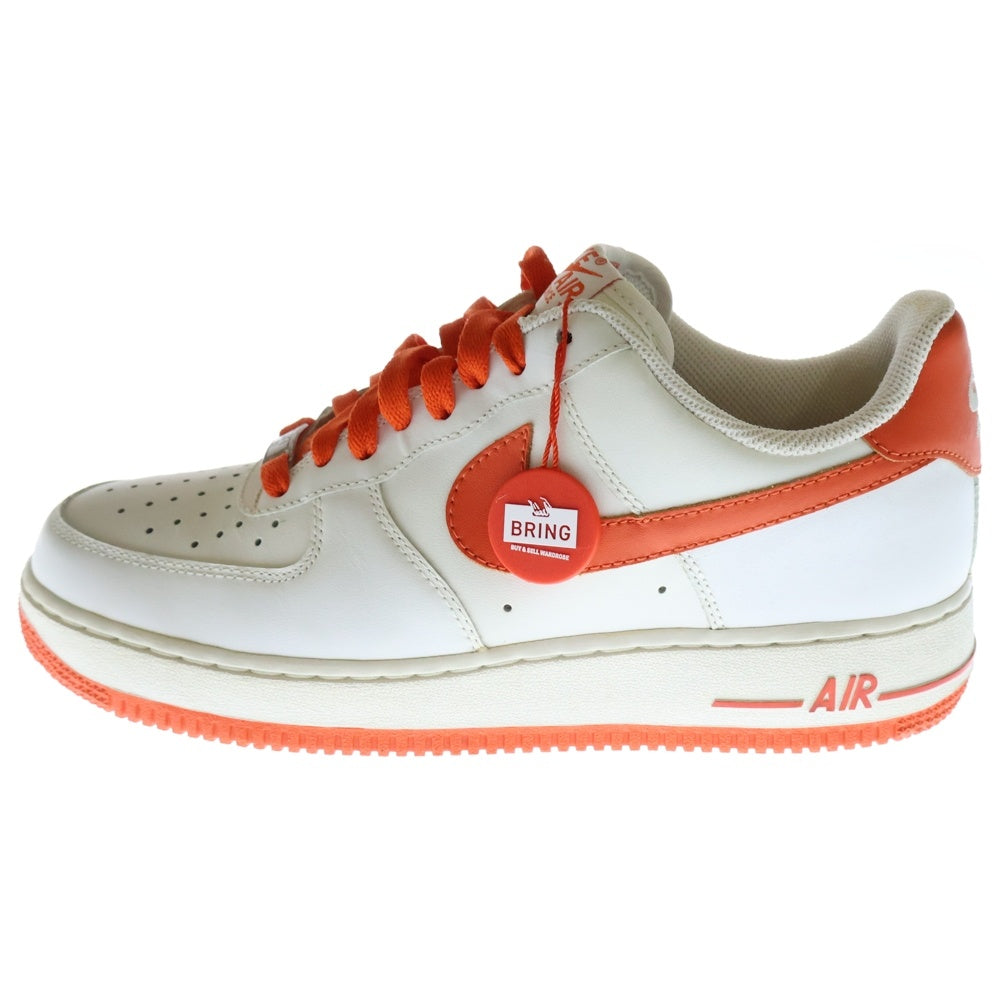 NIKE(ナイキ) 【観賞用 2010年製】AIR FORCE 1 '07 LOW 315122-130 エアフォース1 ローカットスニーカー シューズ ホワイト/オレンジ US8/26cm