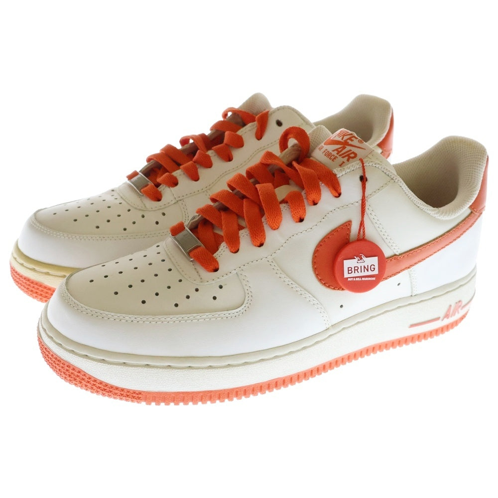 NIKE(ナイキ) 【観賞用 2010年製】AIR FORCE 1 '07 LOW 315122-130 エアフォース1 ローカットスニーカー シューズ ホワイト/オレンジ US8/26cm