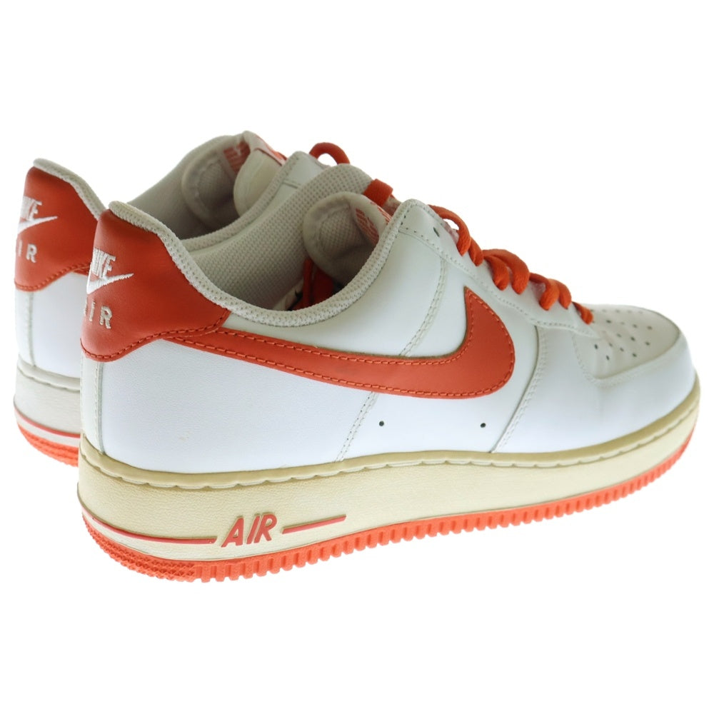 NIKE(ナイキ) 【観賞用 2010年製】AIR FORCE 1 '07 LOW 315122-130 エアフォース1 ローカットスニーカー シューズ ホワイト/オレンジ US8/26cm