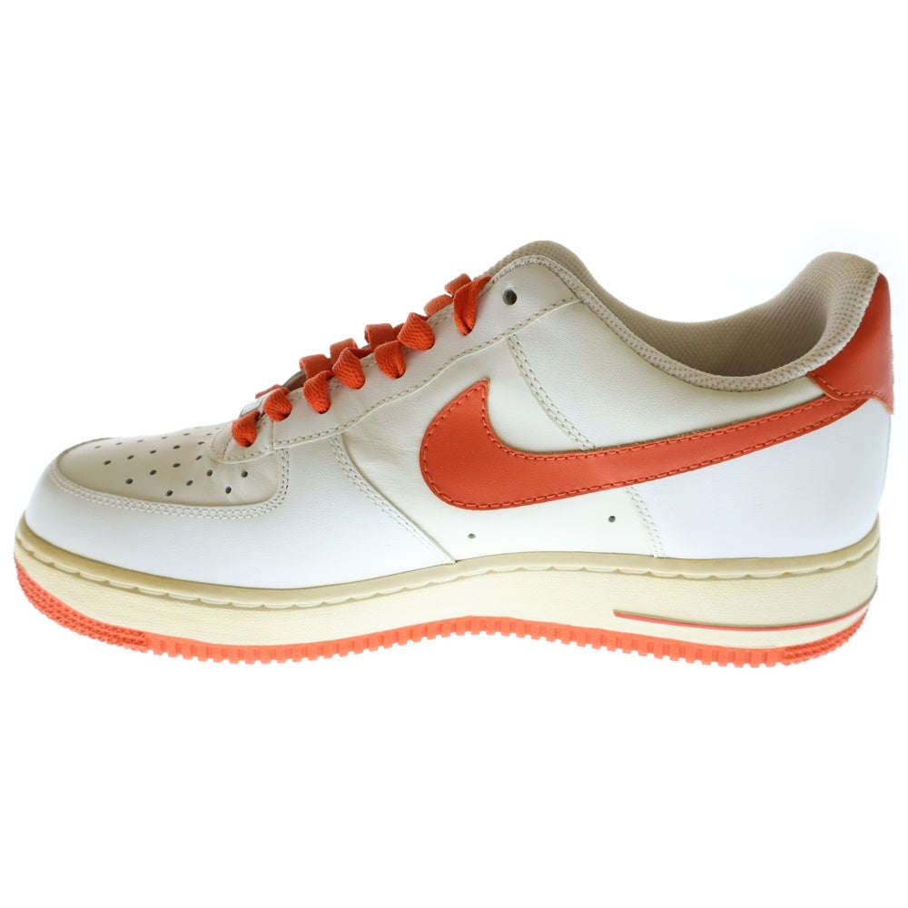 NIKE(ナイキ) 【観賞用 2010年製】AIR FORCE 1 '07 LOW 315122-130 エアフォース1 ローカットスニーカー シューズ ホワイト/オレンジ US8/26cm