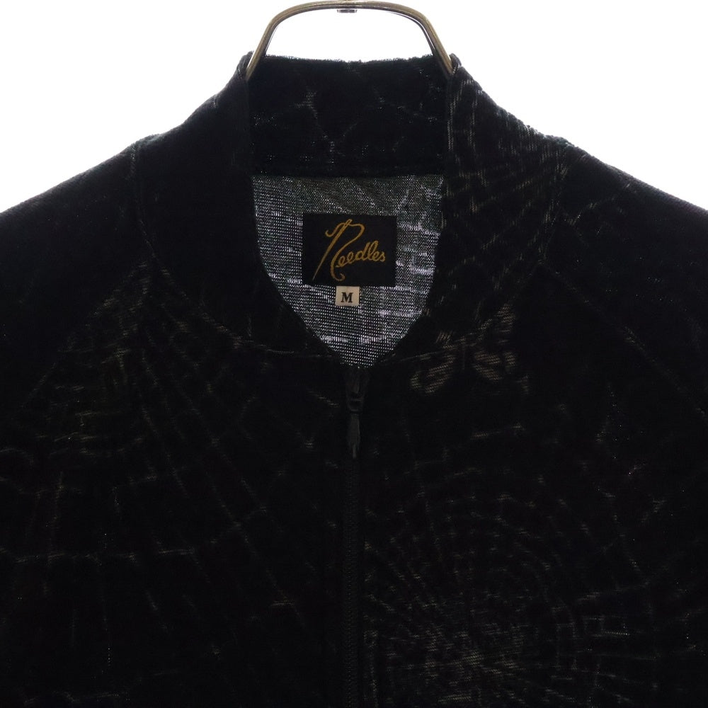 Needles(ニードルス) RIB COLLAR TRACK JACKET リブカラートラックジャケット ブラック QV329