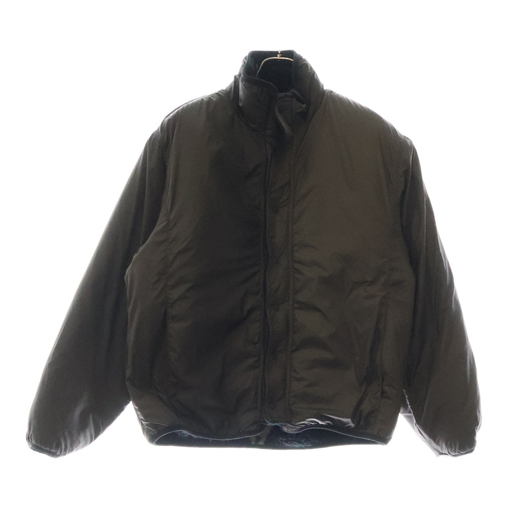 KAPITAL(キャピタル) 24AW BONE REVERSIBLE BLOUSON ボーン柄ボアフリース リバーシブルブルゾン ジップアップジャケット ブラック K2412LJ146