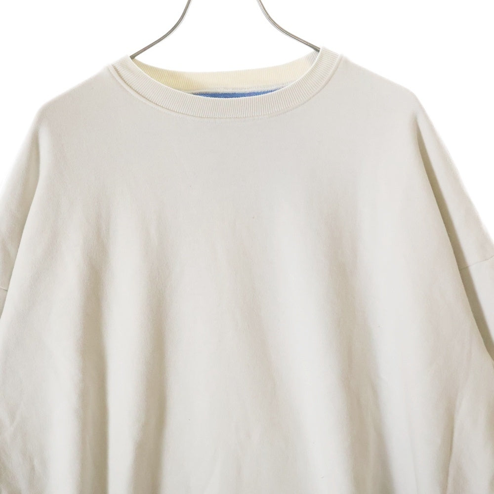 KAPITAL(キャピタル) 2TONE BACK BONE PRINT SWATSHIRTS 2トーンバックボーンプリントスウェットトレーナー ホワイト/ブルー EK-1139LCA