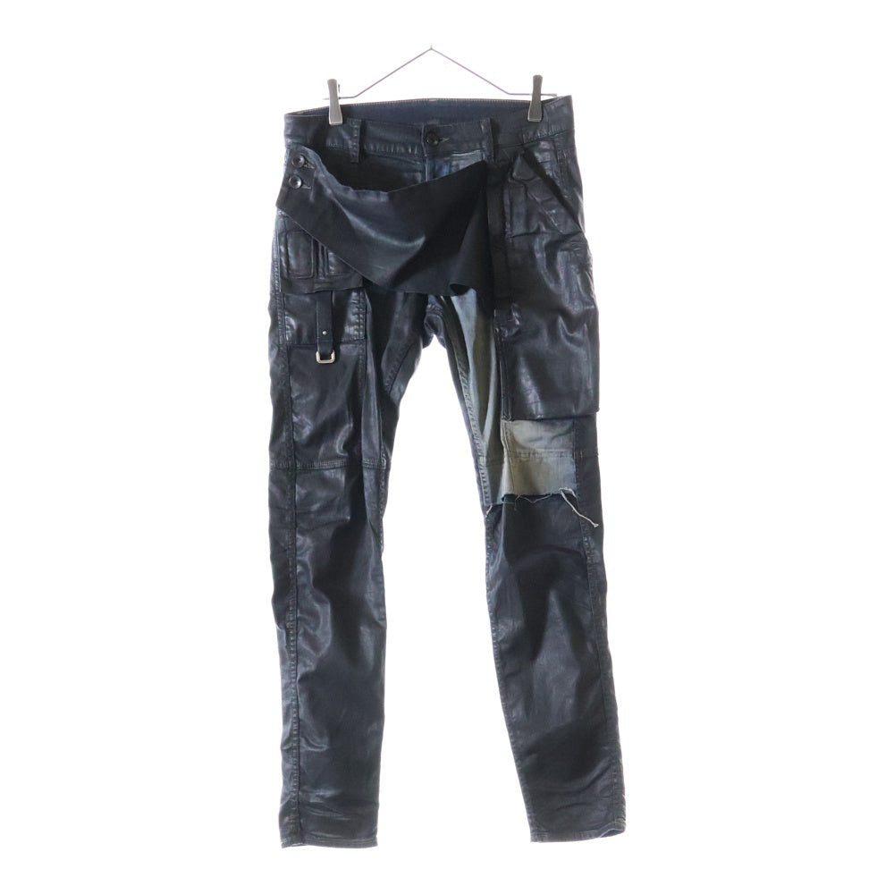 DRKSHDW(ダークシャドウ) 19SS COMBO MEMPHIS CUT コンボメンフィスコーティングデニムパンツ ジーンズ ブラック DU19S4356-SCOMW4