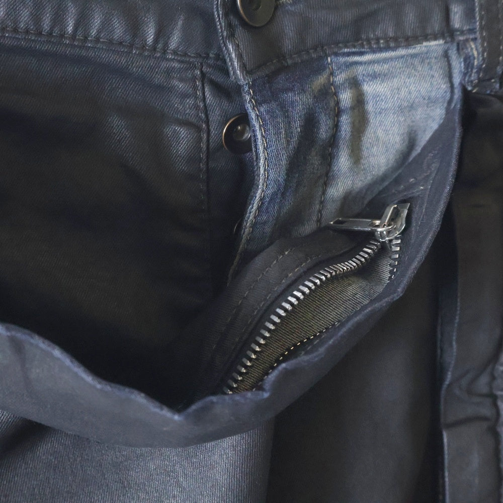 DRKSHDW(ダークシャドウ) 19SS COMBO MEMPHIS CUT コンボメンフィスコーティングデニムパンツ ジーンズ ブラック DU19S4356-SCOMW4