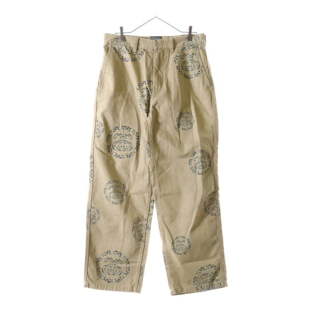 DENIM TEARS(デニムティアーズ) ×STUSSY DOUBLE S WREATH CHINO ステューシー ダブルエスチノパンツ ベージュ 25S316091