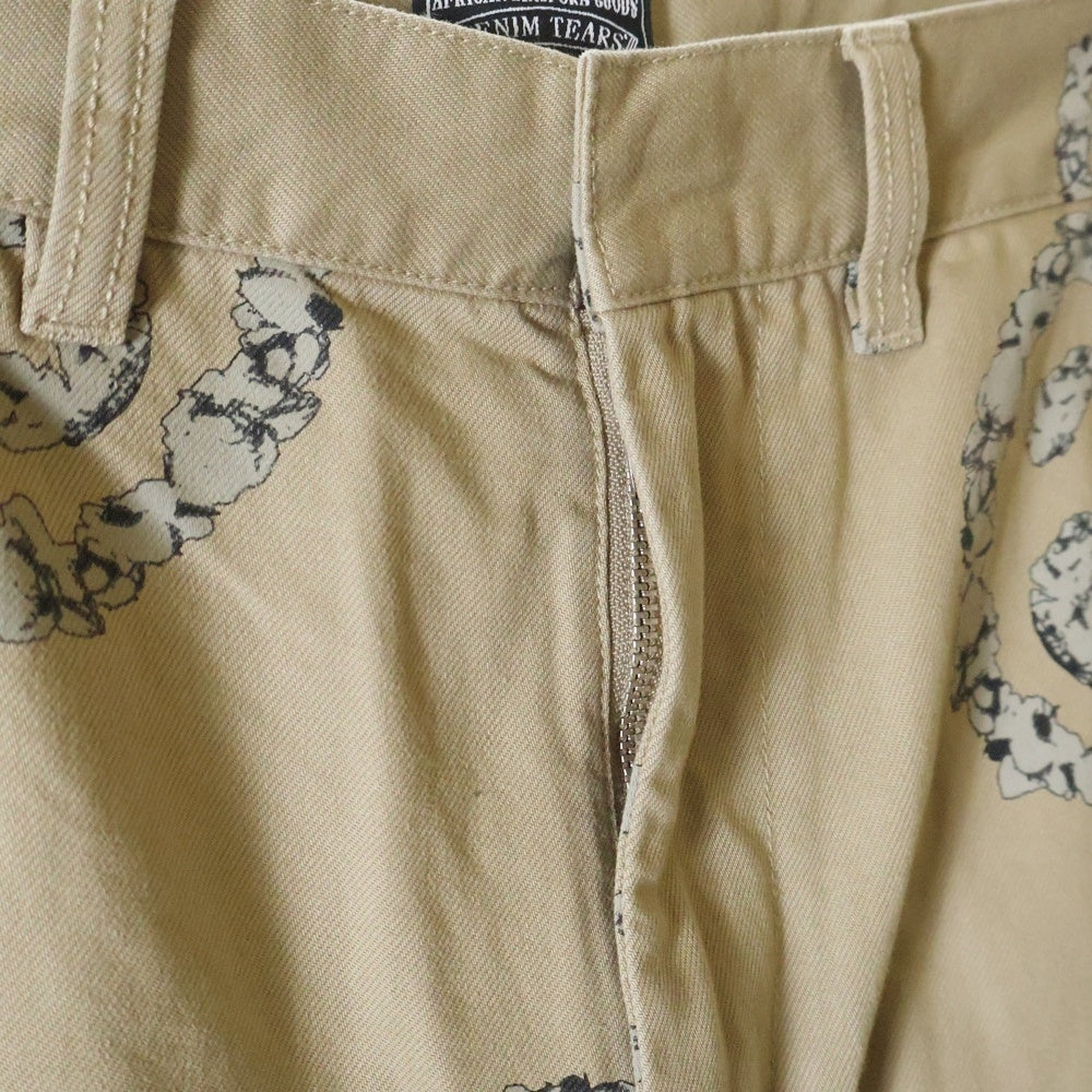 DENIM TEARS(デニムティアーズ) ×STUSSY DOUBLE S WREATH CHINO ステューシー ダブルエスチノパンツ ベージュ 25S316091