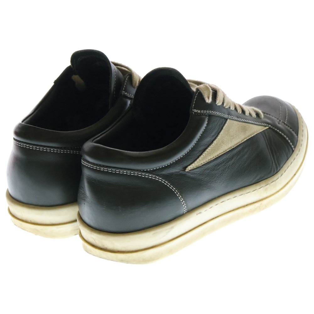 Rick Owens(リックオウエンス) VINTAGE SNEAKS ヴィンテージレザーローカットスニーカー シューズ カーキ RU02D6897 LCOLVS