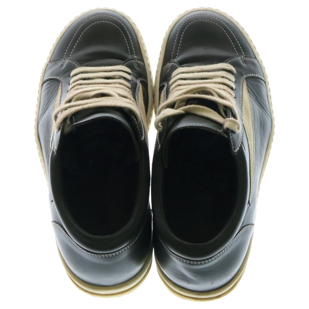 Rick Owens(リックオウエンス) VINTAGE SNEAKS ヴィンテージレザーローカットスニーカー シューズ カーキ RU02D6897 LCOLVS