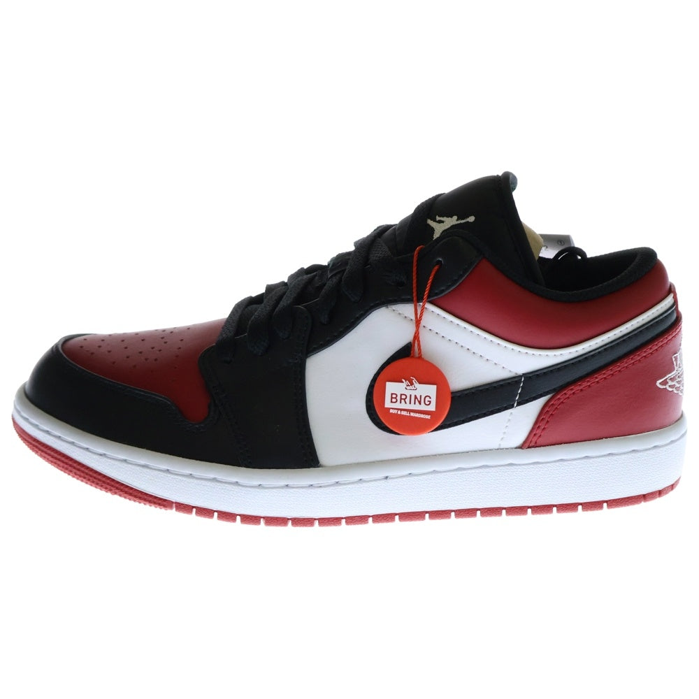 NIKE(ナイキ) AIR JORDAN 1 LOW BRED TOE 553558-612 エアジョーダン1 ブレッドトゥ ローカットスニーカー シューズ レッド/ブラック US9/27cm