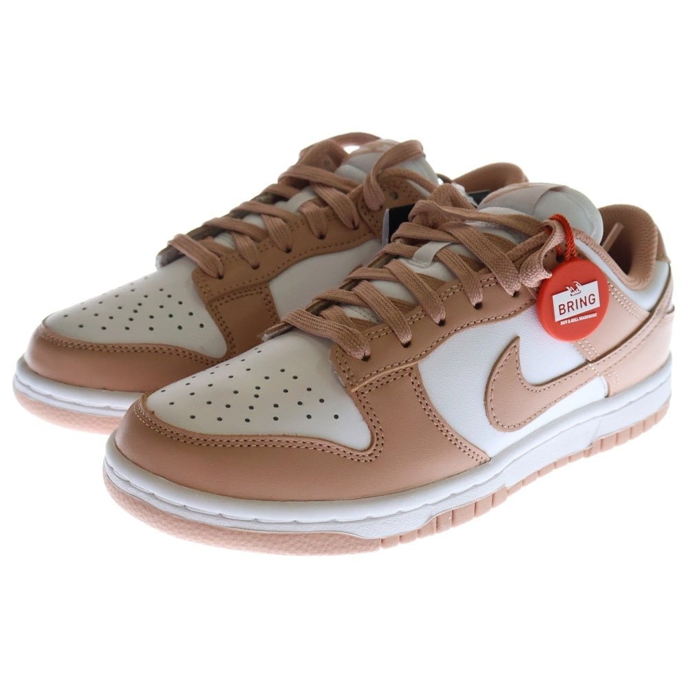 NIKE(ナイキ) WMNS DUNK LOW ROSE WHISPER DD1503‐118 ウィメンズ ダンク ローズウィスパー ローカットスニーカー シューズ ホワイト/ピンク US6/23cm