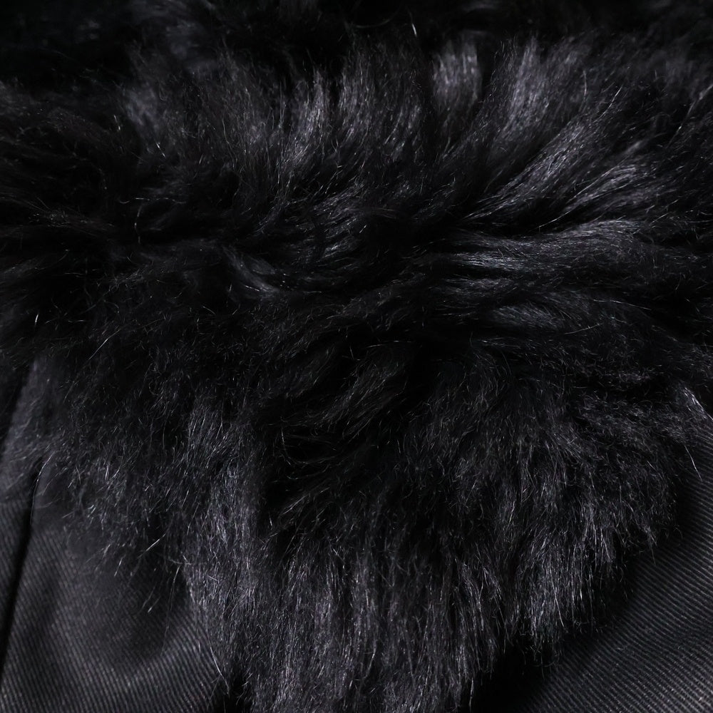 SAINT LAURENT PARIS(サンローランパリ) WZIP ミリタリージャケット ラムファー ムートンジャケット ブラック 616419 Y9B07