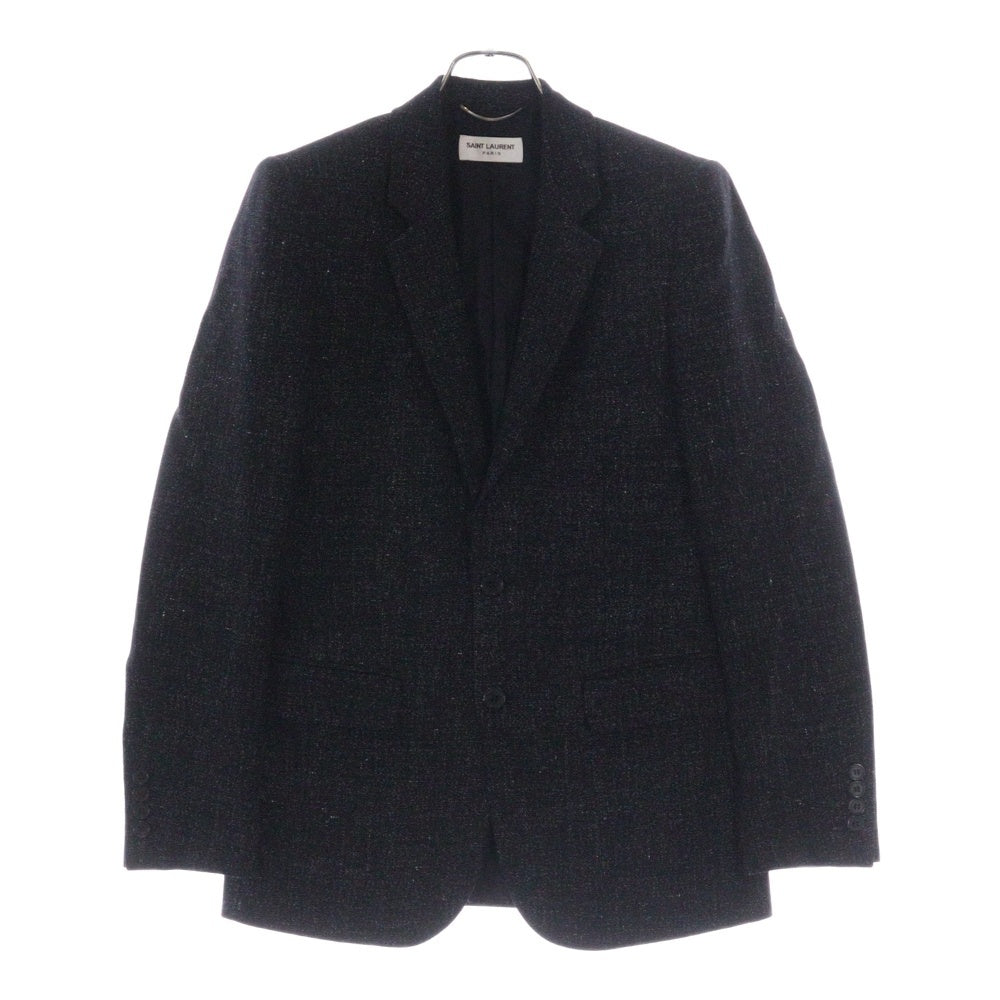 SAINT LAURENT PARIS(サンローランパリ) ジャガード 2Bテーラードジャケット ブラック 416408 Y522L