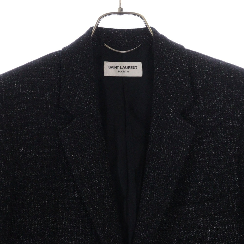 SAINT LAURENT PARIS(サンローランパリ) ジャガード 2Bテーラードジャケット ブラック 416408 Y522L