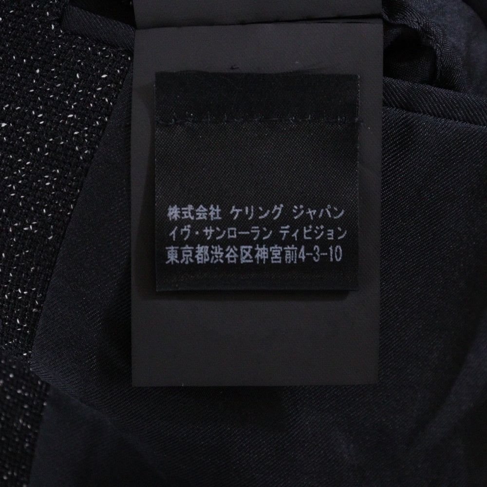 SAINT LAURENT PARIS(サンローランパリ) ジャガード 2Bテーラードジャケット ブラック 416408 Y522L