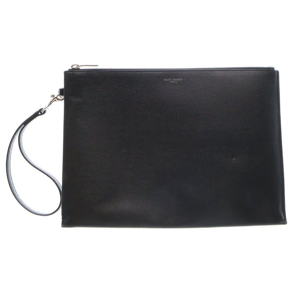 SAINT LAURENT PARIS(サンローランパリ) ジップ タブレットホルダー クラッチ バッグ ブラック 683865 0523