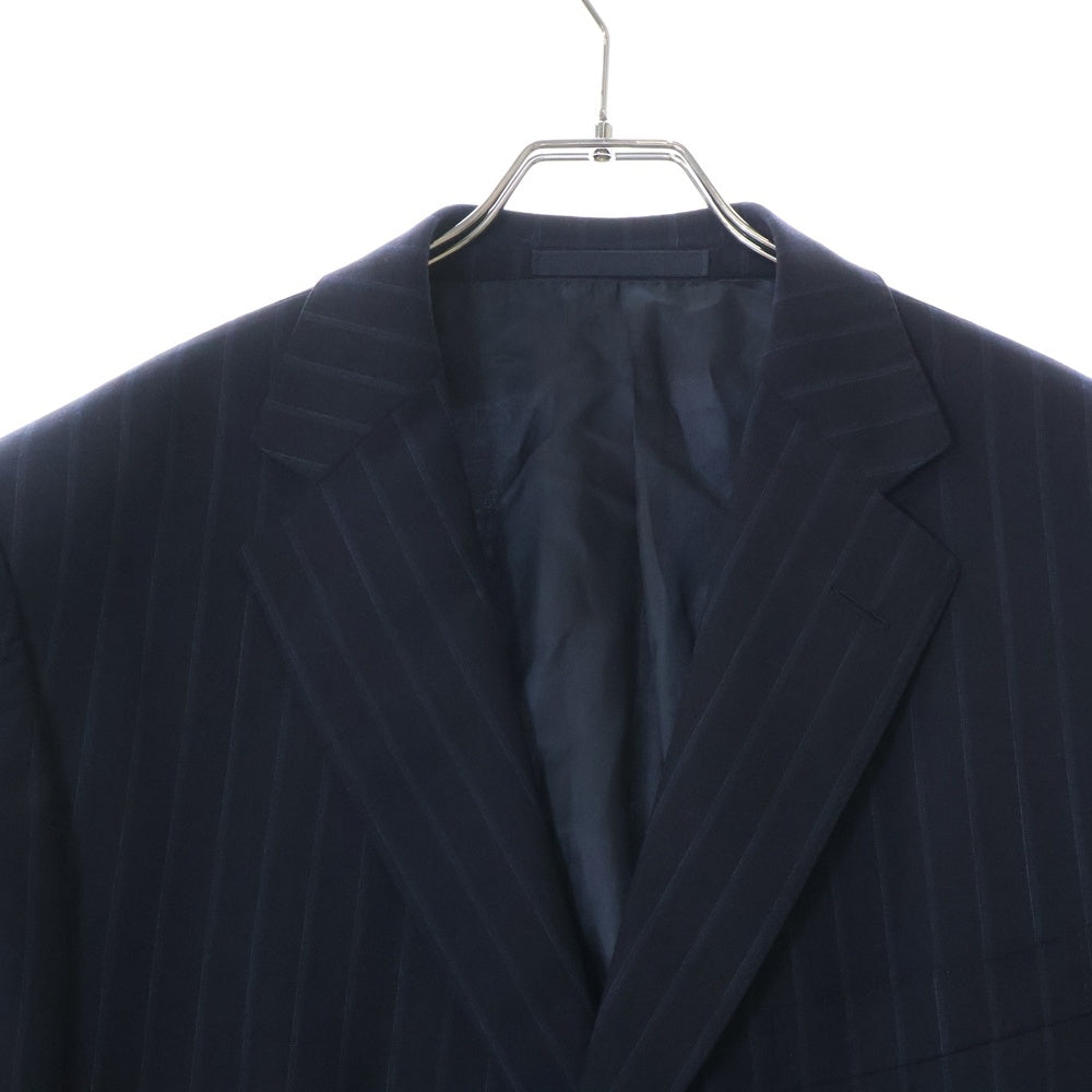 Ermenegildo Zegna(エルメネジルドゼニア) ROMA ストライプセットアップスーツ スラックスパンツ ネイビー 2512RG