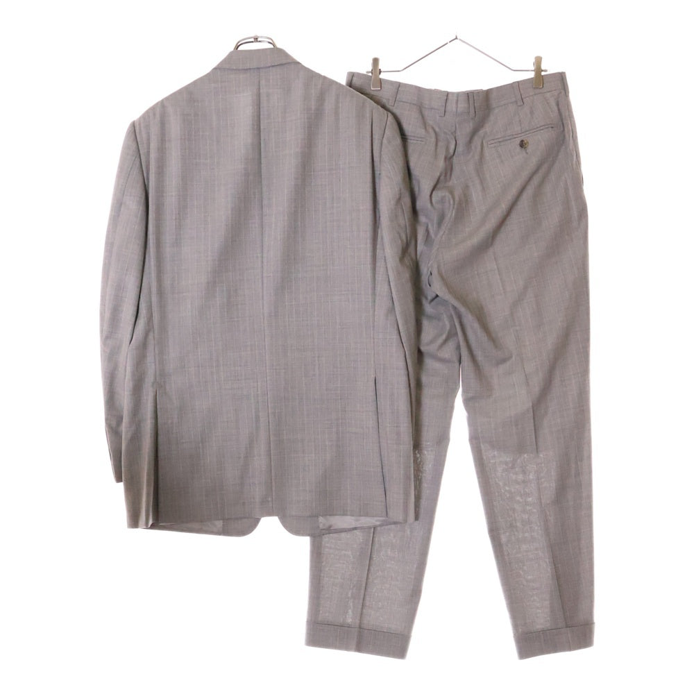 Ermenegildo Zegna(エルメネジルドゼニア) FIT ROM ストライプセットアップスーツ スラックスパンツ グレー 2542RG