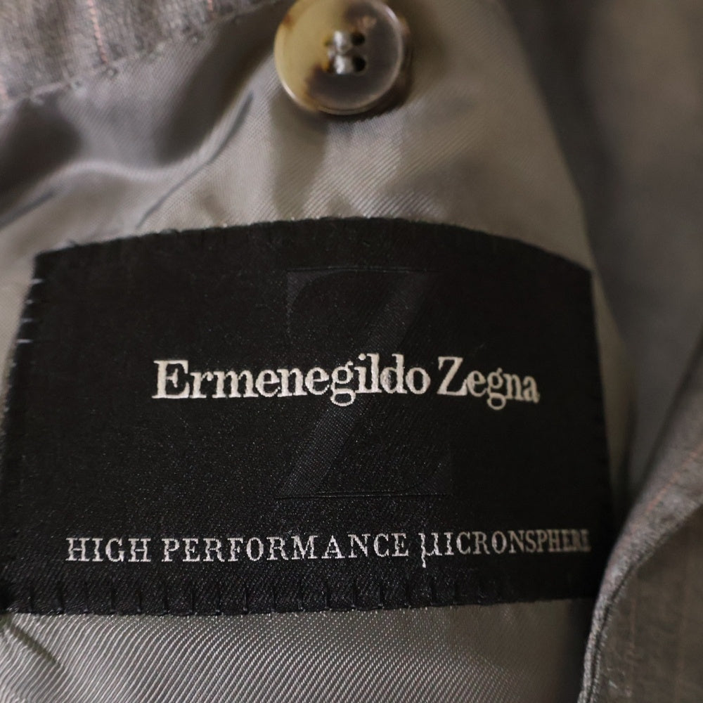 Ermenegildo Zegna(エルメネジルドゼニア) FIT ROM ストライプセットアップスーツ スラックスパンツ グレー 2542RG