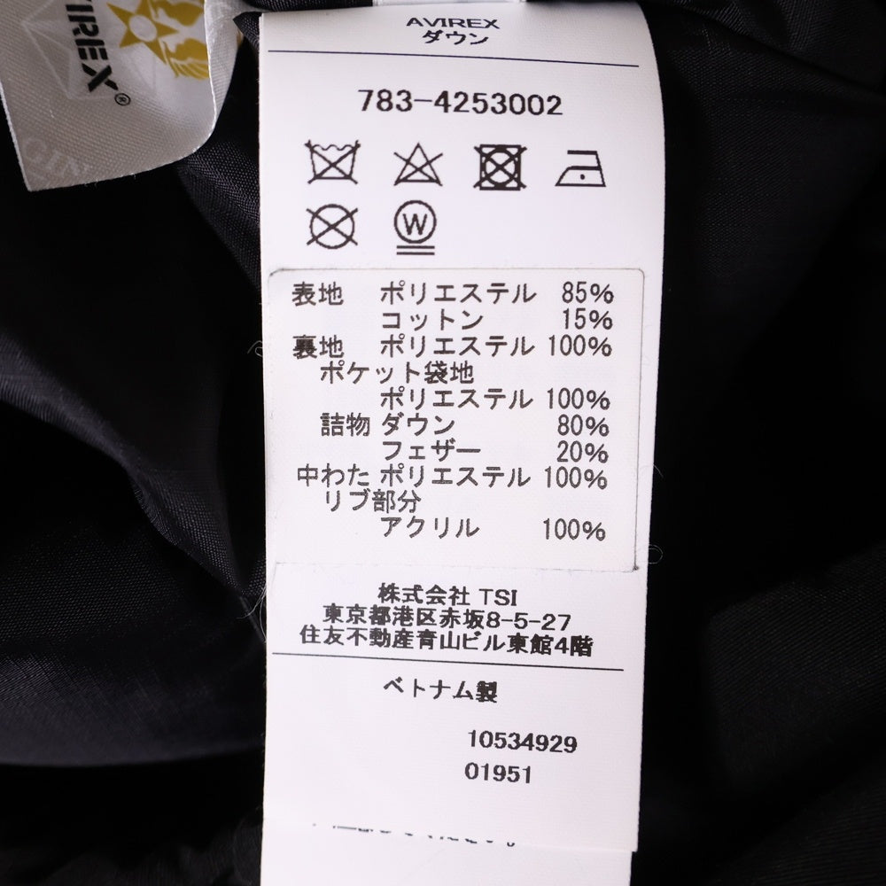 AVIREX(アヴィレックス) Down Jacket ダウンジャケット ブラック 783-4253002