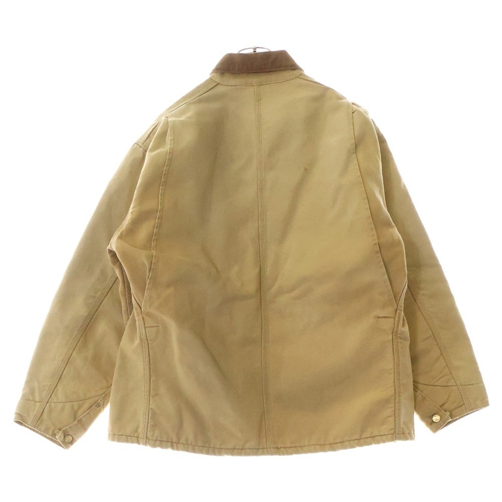 CARHARTT(カーハート) 90s VINTAGE ミシガンチョアコート 襟コーデュロイ ブランケット ロゴジャケット 星タグ ブラウン