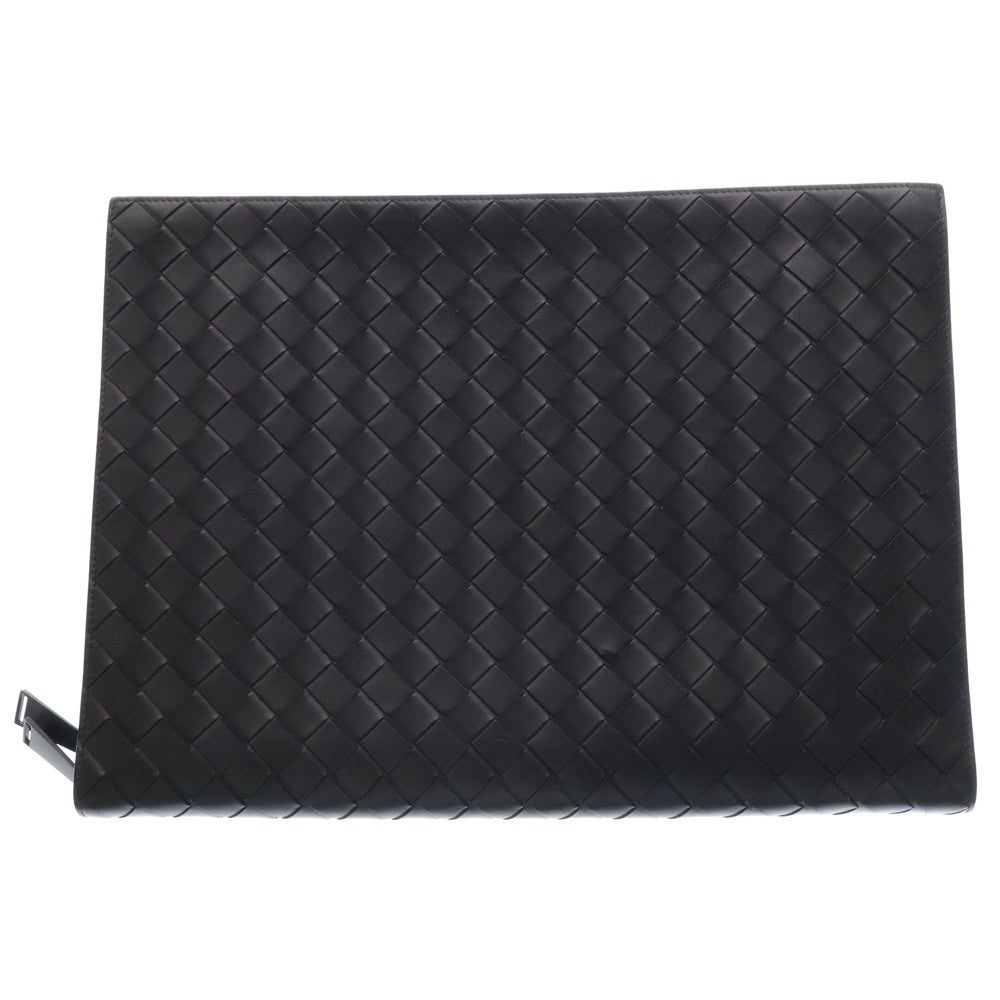 BOTTEGA VENETA(ボッテガヴェネタ) イントレチャートドキュメントケース クラッチバッグ レザー ネイビー