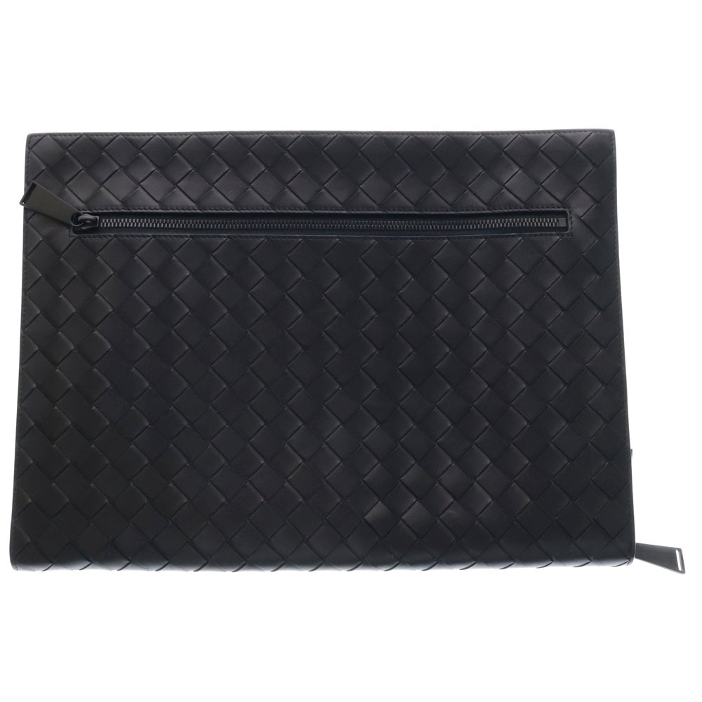 BOTTEGA VENETA(ボッテガヴェネタ) イントレチャートドキュメントケース クラッチバッグ レザー ネイビー