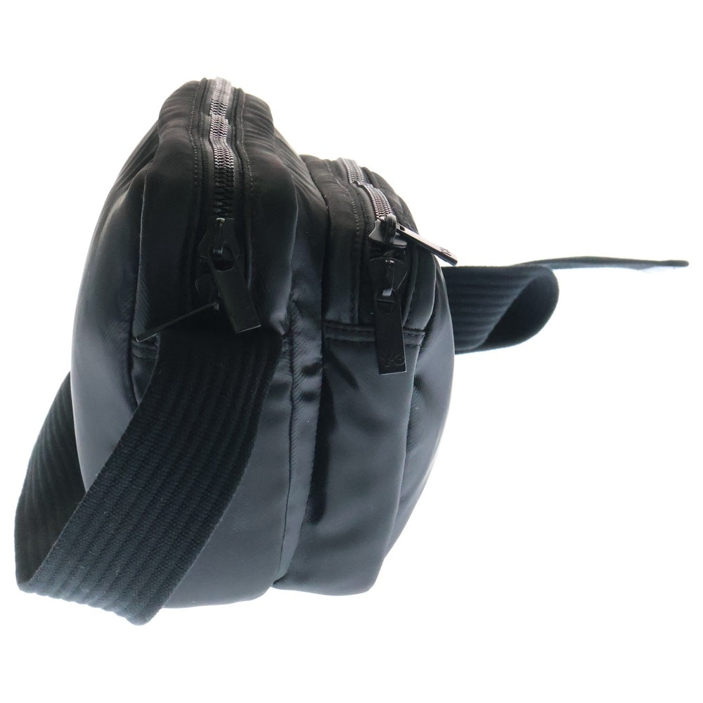 Y-3(ワイスリー) X BODY BAG フロントロゴラバーボディバッグ ショルダーバッグ ブラック IJ9901