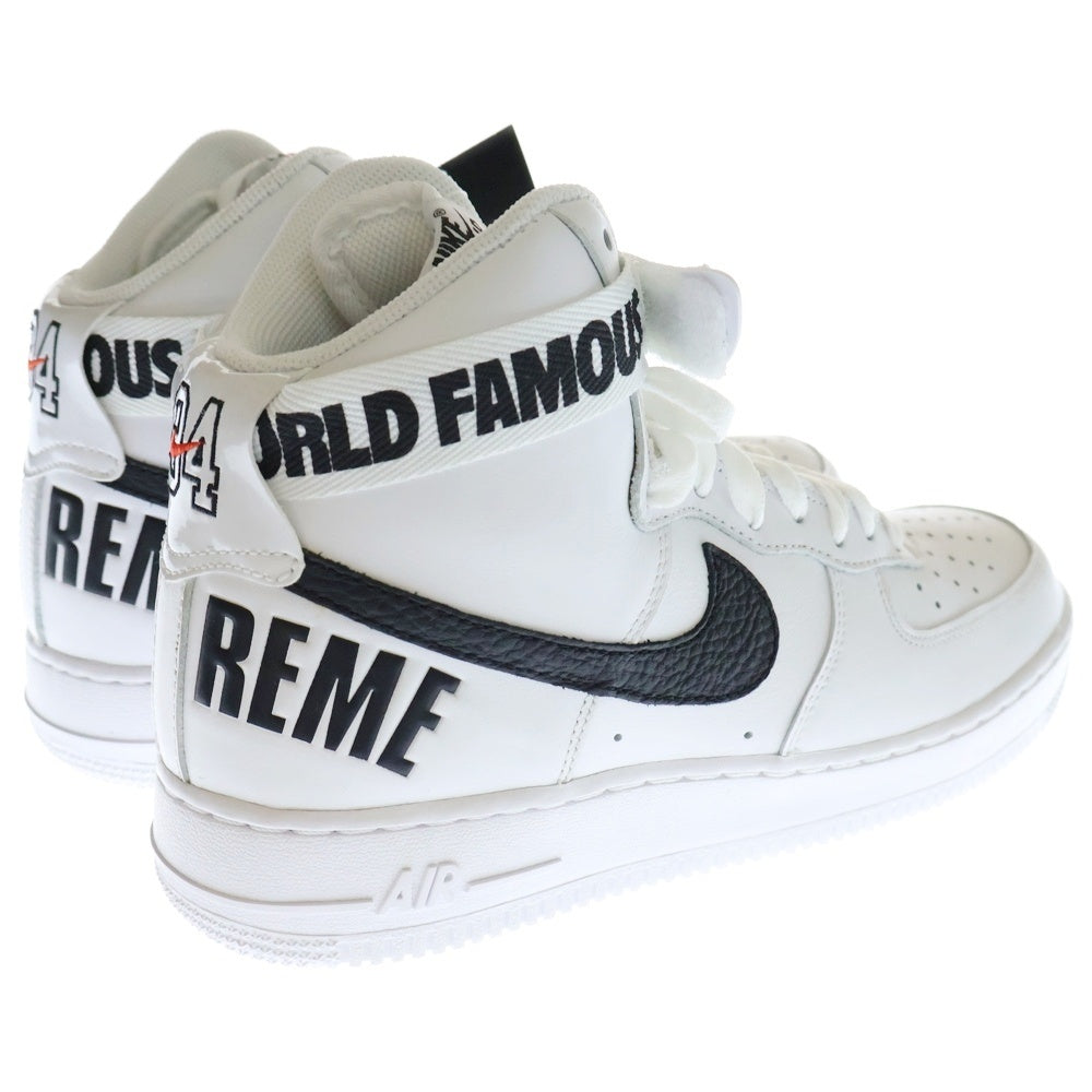 NIKE(ナイキ) 【観賞用2014年製】 14AW ×Supreme AIR FORCE 1 HIGH SP 698696-100 シュプリーム エアフォース1 ハイカットスニーカー シューズ ホワイト US8.5/26.5cm