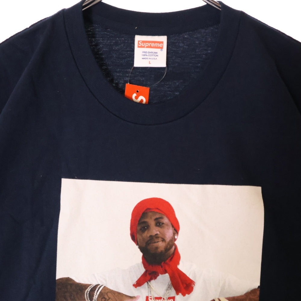 SUPREME(シュプリーム) 16AW Gucci Mane Tee グッチメイン半袖Tシャツ 半袖カットソー ネイビー