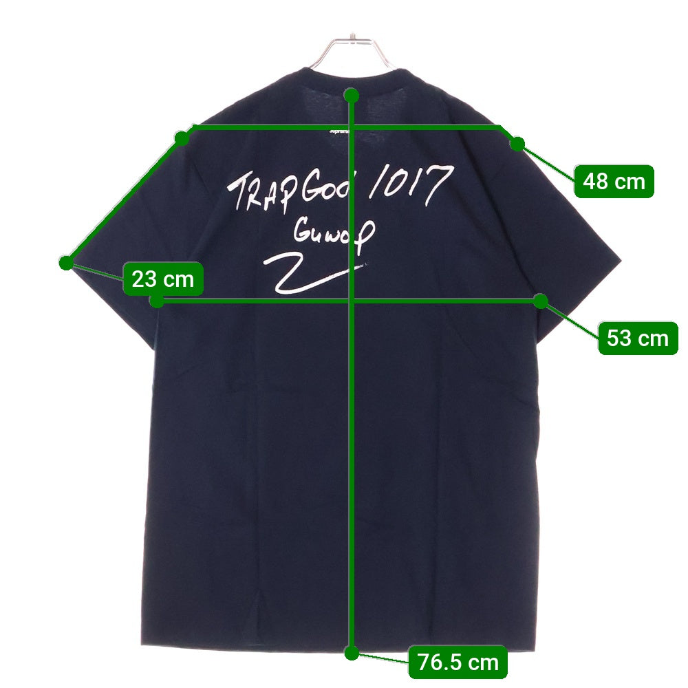 SUPREME(シュプリーム) 16AW Gucci Mane Tee グッチメイン半袖Tシャツ 半袖カットソー ネイビー