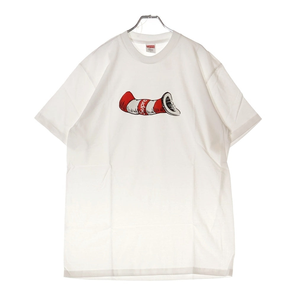 SUPREME(シュプリーム) 18AW Cat in the Hat Tee プリント半袖Tシャツ 半袖カットソー ホワイト