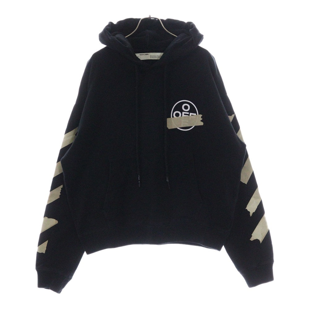 OFF-WHITE(オフホワイト) 20SS Tape Arrows Over Hoodie テープアローズオーバーフーディー プルオーバースウェットパーカー ブラック OMBB037R20E30002