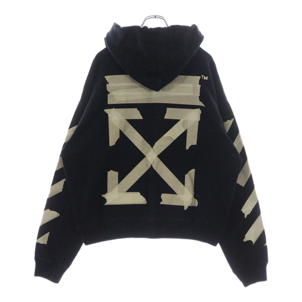 OFF-WHITE(オフホワイト) 20SS Tape Arrows Over Hoodie テープアローズオーバーフーディー プルオーバースウェットパーカー ブラック OMBB037R20E30002