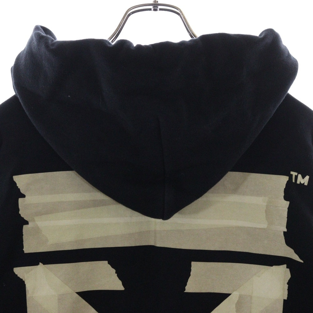 OFF-WHITE(オフホワイト) 20SS Tape Arrows Over Hoodie テープアローズオーバーフーディー プルオーバースウェットパーカー ブラック OMBB037R20E30002