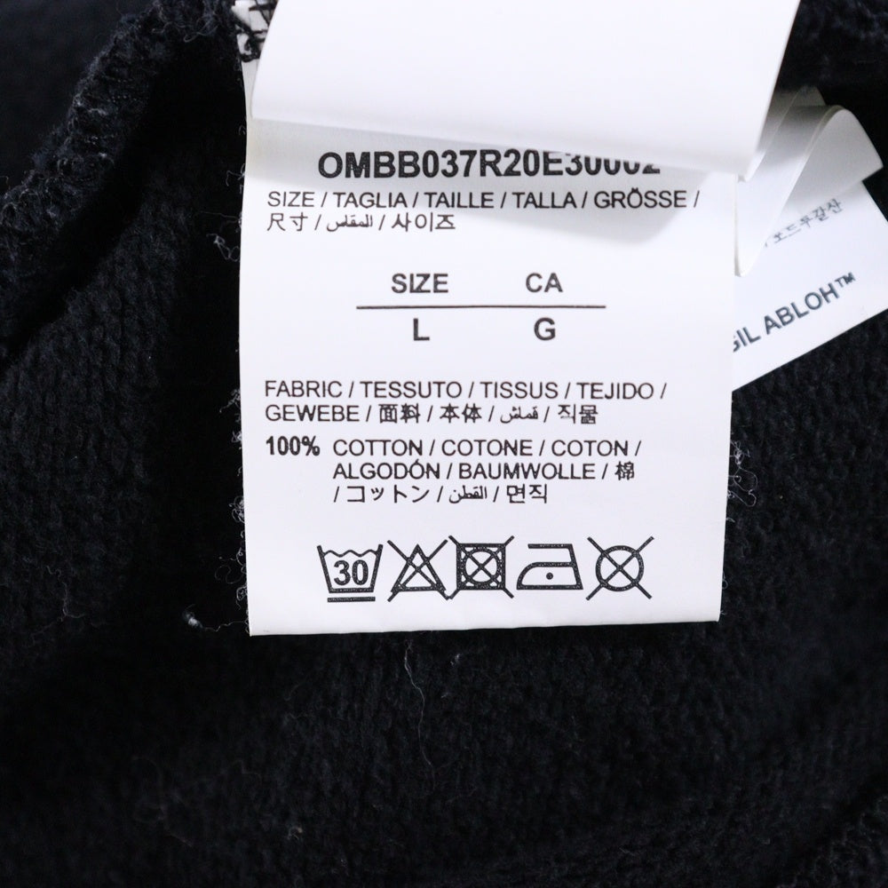 OFF-WHITE(オフホワイト) 20SS Tape Arrows Over Hoodie テープアローズオーバーフーディー プルオーバースウェットパーカー ブラック OMBB037R20E30002