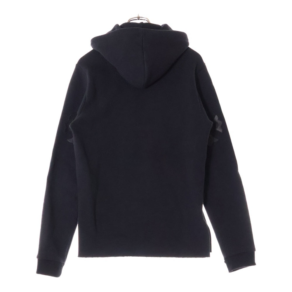 CHROME HEARTS(クロムハーツ) YNOT クロスパッチ付き 袖CHプラス プルオーバーパーカー フーディ ブラック